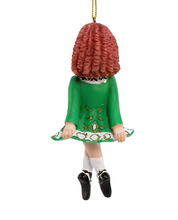 Load image into Gallery viewer, KURT ADLER 4.5" RESIN IRISH DANCING GIRL STEP DANCER CHRISTMAS ORNAMENT C8801
