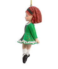 Load image into Gallery viewer, KURT ADLER 4.5" RESIN IRISH DANCING GIRL STEP DANCER CHRISTMAS ORNAMENT C8801
