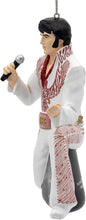 Load image into Gallery viewer, KURT ADLER 3.5" GLASS ELVIS PRESLEY HOLDING MIC &amp; SINGING XMAS ORNAMENT EP4241
