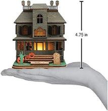 Load image into Gallery viewer, OLD WORLD CHRISTMAS GINGER COTTAGES HAUNTED MANSION HALLOWEEN ORNAMENT 82000
