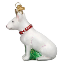 Load image into Gallery viewer, OLD WORLD CHRISTMAS BULL TERRIER DOG GLASS CHRISTMAS ORNAMENT 12587
