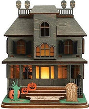 Load image into Gallery viewer, OLD WORLD CHRISTMAS GINGER COTTAGES HAUNTED MANSION HALLOWEEN ORNAMENT 82000
