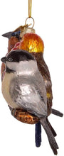 Load image into Gallery viewer, KURT ADLER 5" NOBLE GEMS GLASS SONGBIRDS ON BRANCH CHRISTMAS ORNAMENT NBX0018

