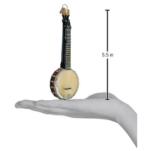 Load image into Gallery viewer, OLD WORLD CHRISTMAS BANJO GLASS MUSICAL INSTRUMENT CHRISTMAS ORNAMENT 38038
