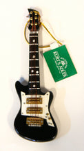 Load image into Gallery viewer, KURT S. ADLER BLACK ELECTRIC GUITAR w/CASE MUSICAL INSTRUMENT CHRISTMAS ORNAMENT
