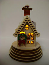 Load image into Gallery viewer, GINGER COTTAGES ELF COTTAGE w/ BATTERY &amp; LIGHT CHRISTMAS ORNAMENT GC001
