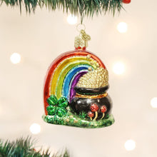 Load image into Gallery viewer, OLD WORLD CHRISTMAS POT OF GOLD LUCK OF THE IRISH GLASS CHRISTMAS ORNAMENT 36036
