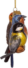 Load image into Gallery viewer, KURT ADLER 5" NOBLE GEMS GLASS SONGBIRDS ON BRANCH CHRISTMAS ORNAMENT NBX0018
