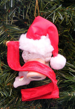 Load image into Gallery viewer, KSA HAND PAINTED CERAMIC SANTA HEAD CHRISTMAS ORNAMENT
