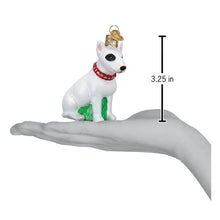 Load image into Gallery viewer, OLD WORLD CHRISTMAS BULL TERRIER DOG GLASS CHRISTMAS ORNAMENT 12587
