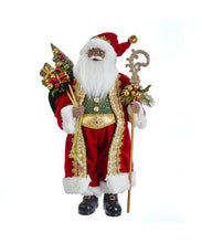 Load image into Gallery viewer, KURT ADLER 18" KRINGLE KLAUS AFRICAN AMERICAN SANTA HOLIDAY TABLE TOP DECORATION
