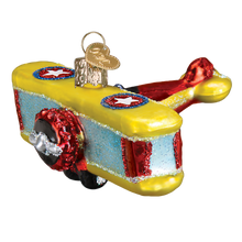 Load image into Gallery viewer, OLD WORLD CHRISTMAS BIPLANE AIRPLANE GLASS CHRISTMAS ORNAMENT 46072
