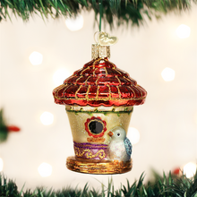 Load image into Gallery viewer, OLD WORLD CHRISTMAS CHARMING BIRDHOUSE GLASS CHRISTMAS ORNAMENT 16108
