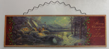 Load image into Gallery viewer, KURT S. ADLER "CHRISTMAS MOONLIGHT" THOMAS KINKADE CHRISTMAS WALL DECORATION
