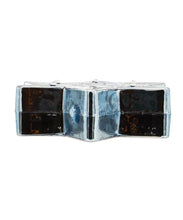 Load image into Gallery viewer, KURT ADLER 4" NOBLE GEMS GLASS HANUKKAH STAR OF DAVID HOLIDAY ORNAMENT NB1741
