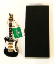 Load image into Gallery viewer, KURT S. ADLER BLACK ELECTRIC GUITAR w/CASE MUSICAL INSTRUMENT CHRISTMAS ORNAMENT
