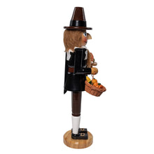 Load image into Gallery viewer, KURT ADLER 15" WOODEN THANKSGIVING PILGRIM NUTCRACKER HOLIDAY DECORATION TH0420
