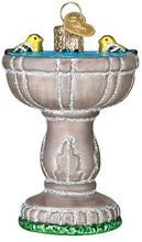 Load image into Gallery viewer, OLD WORLD CHRISTMAS BIRDBATH BLOWN GLASS CHRISTMAS ORNAMENT 16131
