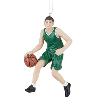 Load image into Gallery viewer, GALLERIE II 4.75" HAND PAINTED RESIN BOY BASKETBALL PLAYER SPORTS XMAS ORNAMENT
