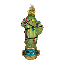 Load image into Gallery viewer, OLD WORLD CHRISTMAS CHRISTMAS CACTUS PLANT GLASS CHRISTMAS ORNAMENT 36074

