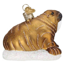 Load image into Gallery viewer, OLD WORLD CHRISTMAS WALRUS GLASS NAUTICAL COASTAL CHRISTMAS ORNAMENT 12674
