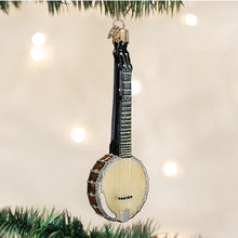 Load image into Gallery viewer, OLD WORLD CHRISTMAS BANJO GLASS MUSICAL INSTRUMENT CHRISTMAS ORNAMENT 38038
