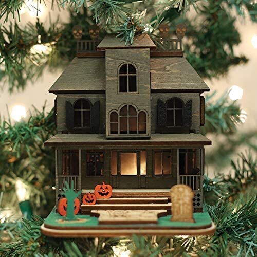 OLD WORLD CHRISTMAS GINGER COTTAGES HAUNTED MANSION HALLOWEEN ORNAMENT 82000