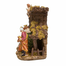 Load image into Gallery viewer, KURT ADLER 10.38" RESIN 11 PIECE NATIVITY SET w/STABLE CHRISTMAS DECOR N0296
