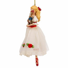 Load image into Gallery viewer, KURT ADLER CLARA w/WHITE DRESS &amp; RED ROSES NUTCRACKER BALLET XMAS ORNAMENT C9252

