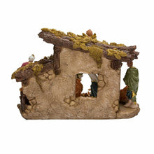 Load image into Gallery viewer, KURT ADLER 10.38" RESIN 11 PIECE NATIVITY SET w/STABLE CHRISTMAS DECOR N0296
