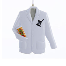 Load image into Gallery viewer, KURT ADLER 3.5" RESIN PHARMACIST COAT w/PRESCRIPTION RX SYMBOL XMAS ORNAMENT
