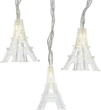 Load image into Gallery viewer, KURT ADLER EIFFEL TOWER CLEAR 10-LIGHT SET CHRISTMAS NOVELY LIGHTS JEL0606C
