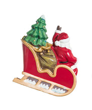 Load image into Gallery viewer, KURT ADLER 11' SANTA SLED w/8 REINDEER 10-LIGHT SET NOVELTY LIGHTS UL1861
