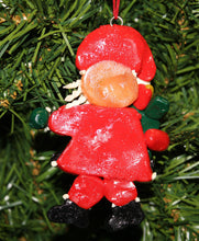 Load image into Gallery viewer, KURT ADLER VINTAGE 1990's CLAY DOUGH SANTA HOLDING GIFT SACK CHRISTMAS ORNAMENT
