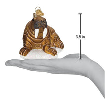 Load image into Gallery viewer, OLD WORLD CHRISTMAS WALRUS GLASS NAUTICAL COASTAL CHRISTMAS ORNAMENT 12674
