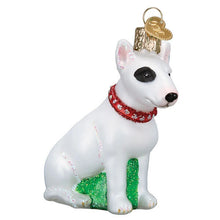 Load image into Gallery viewer, OLD WORLD CHRISTMAS BULL TERRIER DOG GLASS CHRISTMAS ORNAMENT 12587
