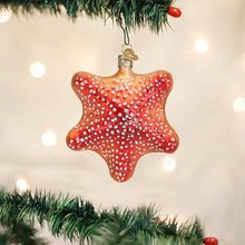 Load image into Gallery viewer, OLD WORLD CHRISTMAS RED STARFISH GLASS NAUTICAL COASTAL CHRISTMAS ORNAMENT 12608
