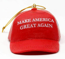 Load image into Gallery viewer, KURT ADLER "MAKE AMERICA GREAT AGAIN" RED MAGA HAT CAP CHRISTMAS ORNAMENT C7571
