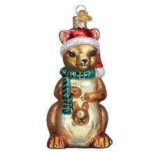 Load image into Gallery viewer, OLD WORLD CHRISTMAS CHRISTMAS KANGAROO ANIMAL GLASS CHRISTMAS ORNAMENT 12603
