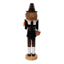 Load image into Gallery viewer, KURT ADLER 15" WOODEN THANKSGIVING PILGRIM NUTCRACKER HOLIDAY DECORATION TH0420
