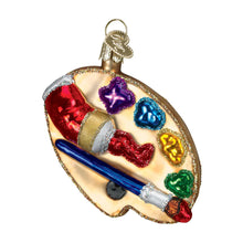 Load image into Gallery viewer, OLD WORLD CHRISTMAS ARTIST PALETTE GLASS CHRISTMAS ORNAMENT 36065
