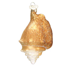 Load image into Gallery viewer, OLD WORLD CHRISTMAS GOLDEN SEASHELL GLASS NAUTICAL CHRISTMAS ORNAMENT 12178
