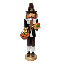 Load image into Gallery viewer, KURT ADLER 15" WOODEN THANKSGIVING PILGRIM NUTCRACKER HOLIDAY DECORATION TH0420

