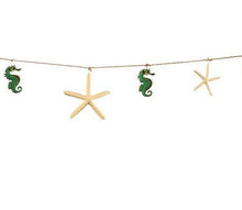 Load image into Gallery viewer, GALLERIE II 60" SEAHORSE &amp; STARFISH GARLAND COASTAL NAUTICAL XMAS TREE GARLAND
