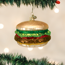 Load image into Gallery viewer, OLD WORLD CHRISTMAS CHEESEBURGER GLASS CHRISTMAS ORNAMENT 32065
