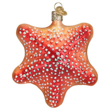 Load image into Gallery viewer, OLD WORLD CHRISTMAS RED STARFISH GLASS NAUTICAL COASTAL CHRISTMAS ORNAMENT 12608
