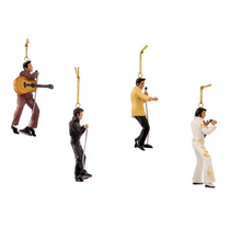 Load image into Gallery viewer, KURT ADLER 4 PIECE RESIN ELVIS PRESLEY CHRISTMAS ORNAMENT GIFT BOX SET EP2176

