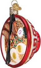 Load image into Gallery viewer, OLD WORLD CHRISTMAS BOWL OF RAMEN GLASS NOODLE SOUP CHRISTMAS ORNAMENT 32409
