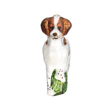 Load image into Gallery viewer, OLD WORLD CHRISTMAS BRITTANY SPANIEL GLASS CHRISTMAS ORNAMENT 12330
