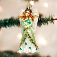 Load image into Gallery viewer, OLD WORLD CHRISTMAS IRISH ANGEL GLASS CHRISTMAS ORNAMENT 10218
